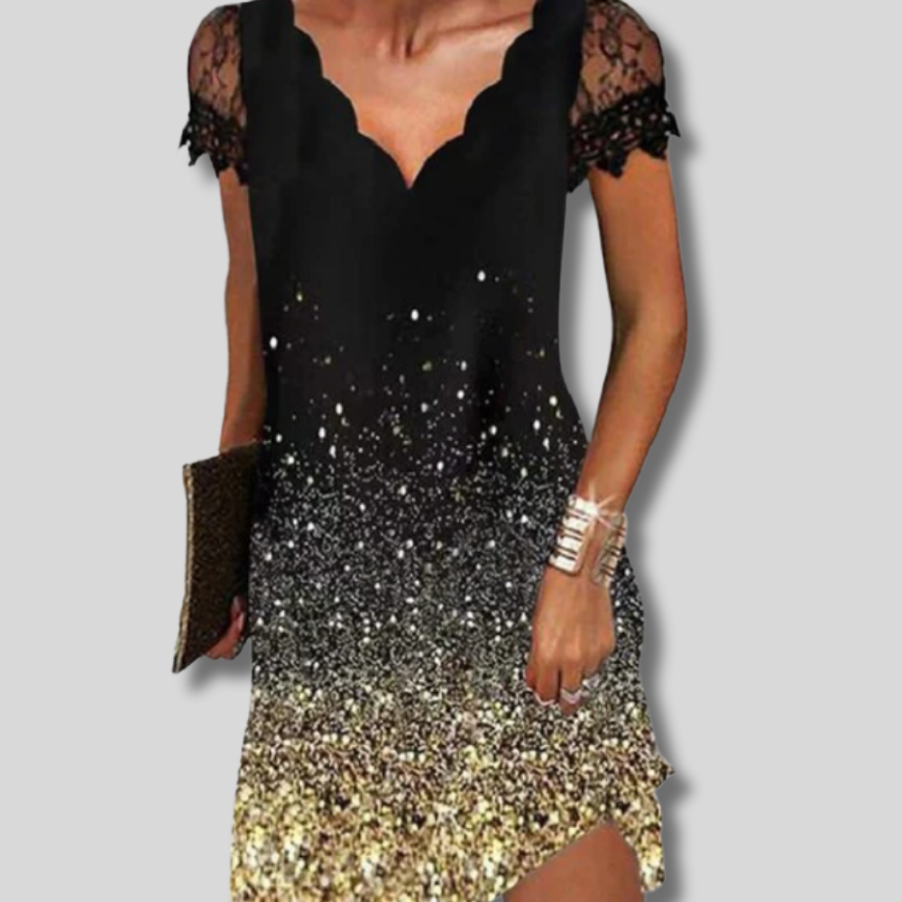 Stunning Dress Adorned with Exquisite Details