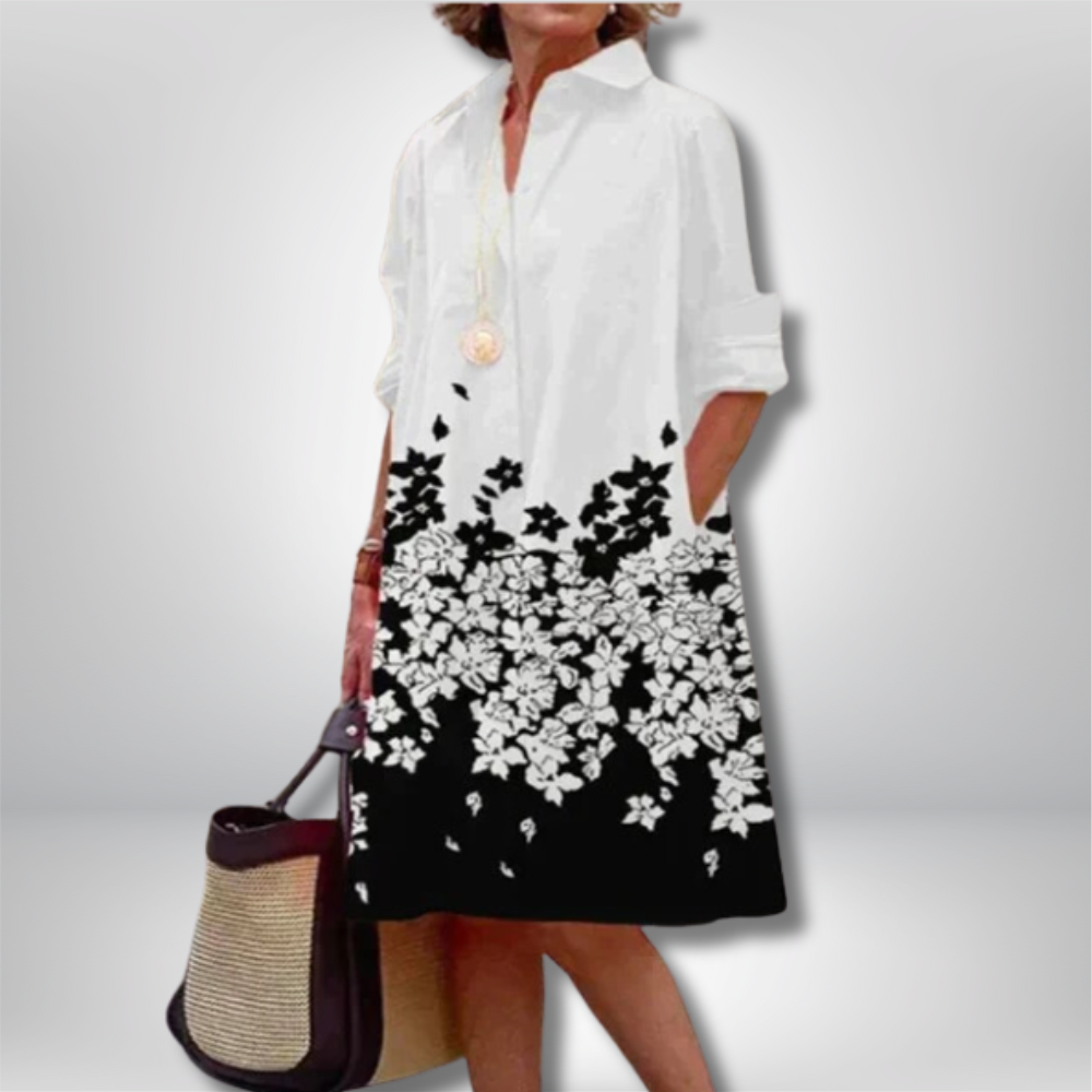Anouk - Exquisite Cotton Dress for Timeless Elegance