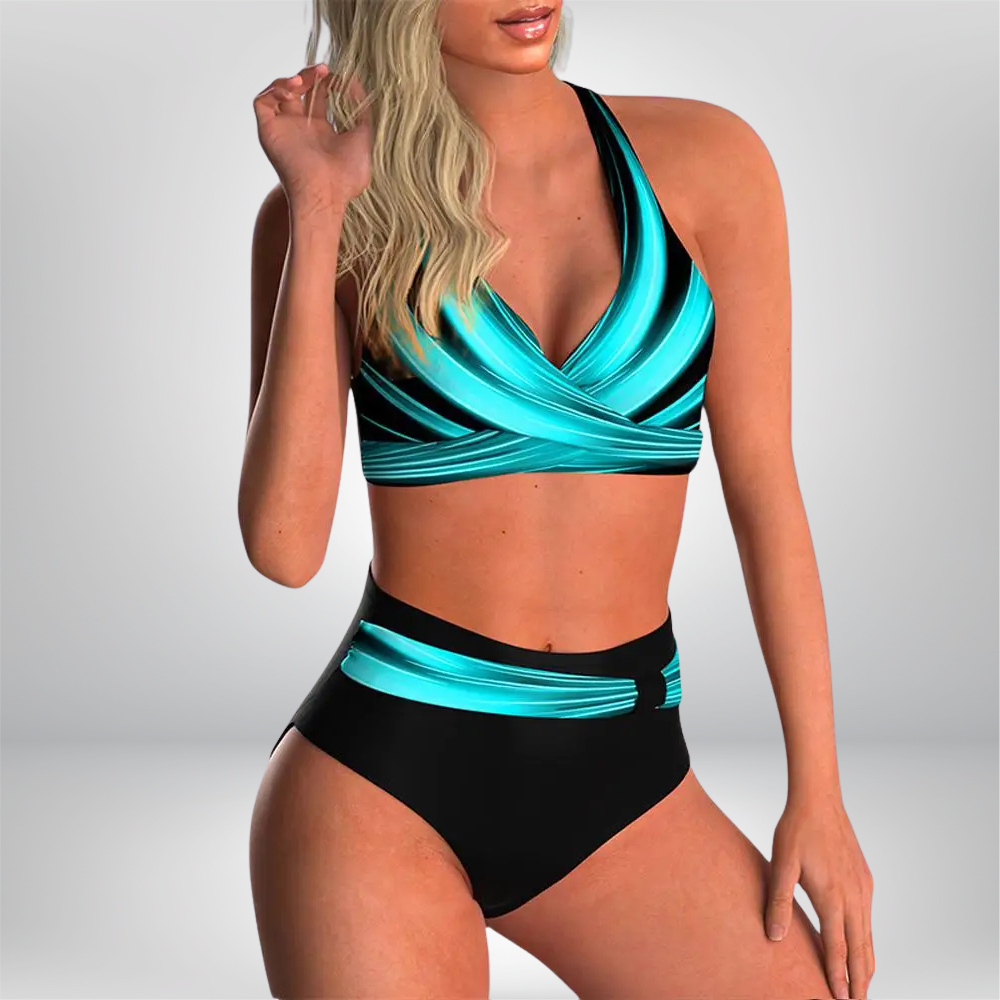 Kombiniere Stil und Komfort mit dem modischen blauen Bikini-Set von Sabinil für Damen!