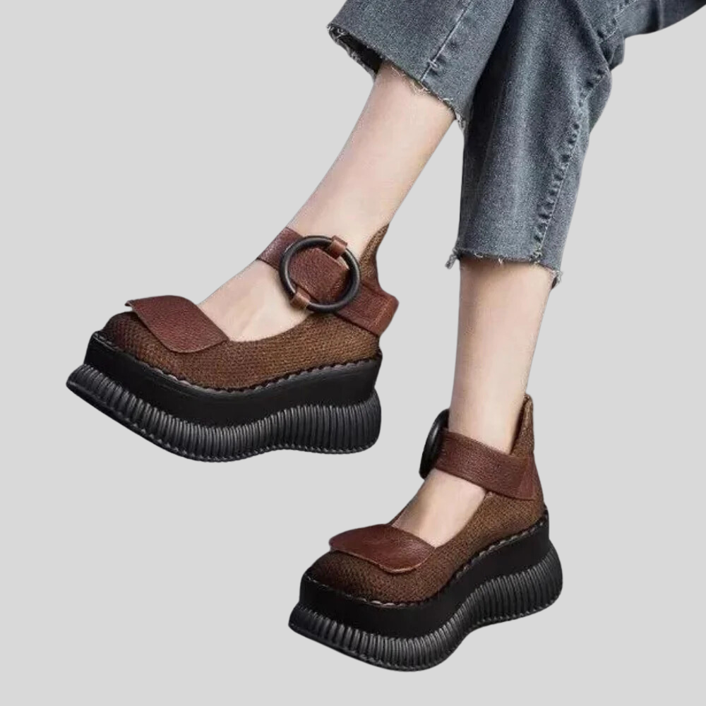 Denyse - Stylish Women's Casual Shoes with Belt Detail