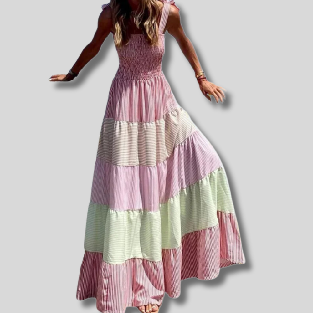 Cecile - Stylish Multicolour Maxi Dress for Women