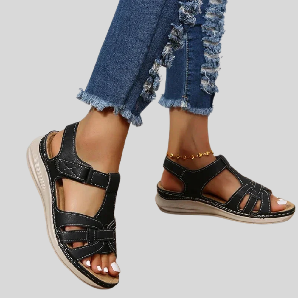 Julia - Stylish and Comfortable Leather Sandals for Women