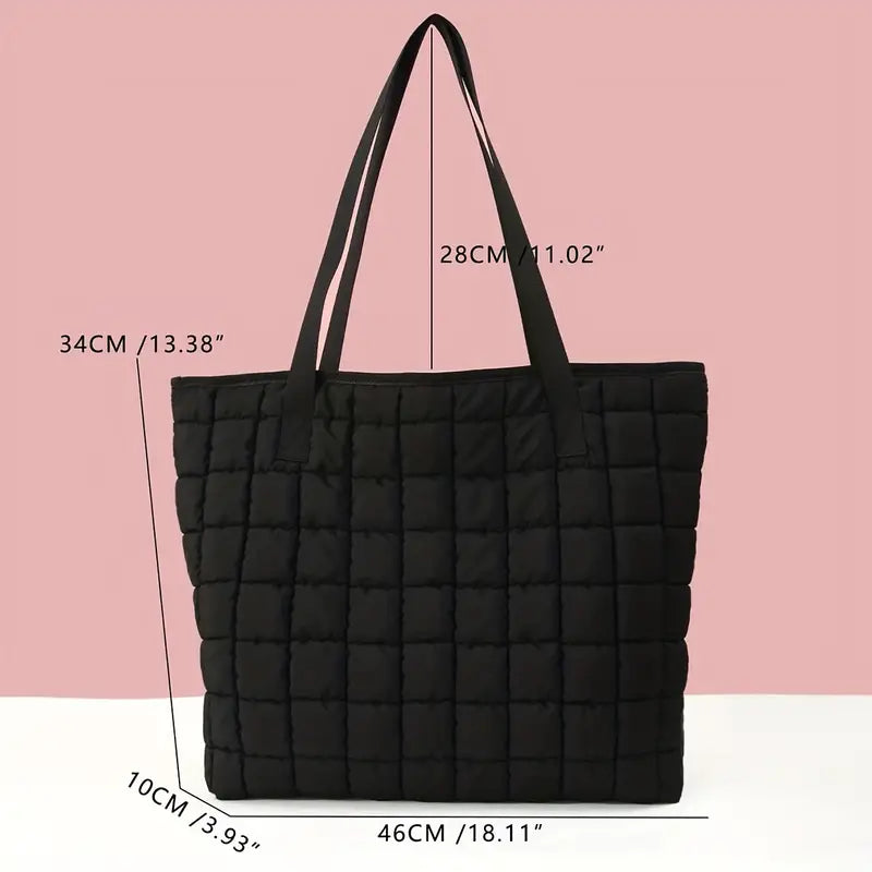Spacious Quilted Tote Bag for All Your Essentials