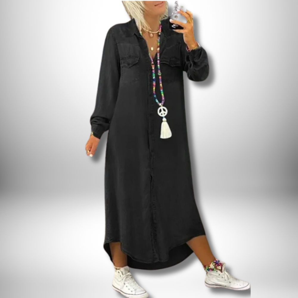 Billie - Chic Denim Dress with Timeless Elegance