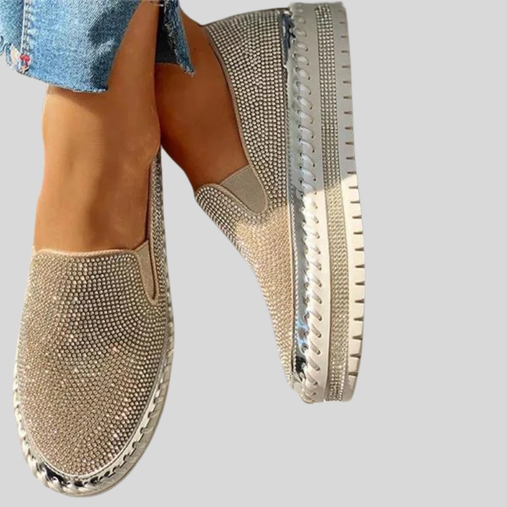Rosan - Stylish and Cozy Glitter Loafers for Women