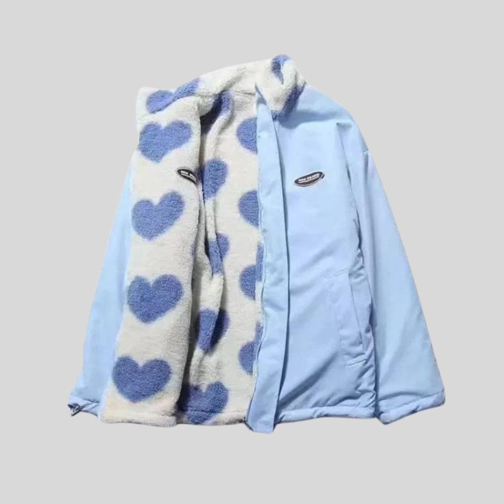 Billie - Stylish Double-Sided Heart Coat for Women