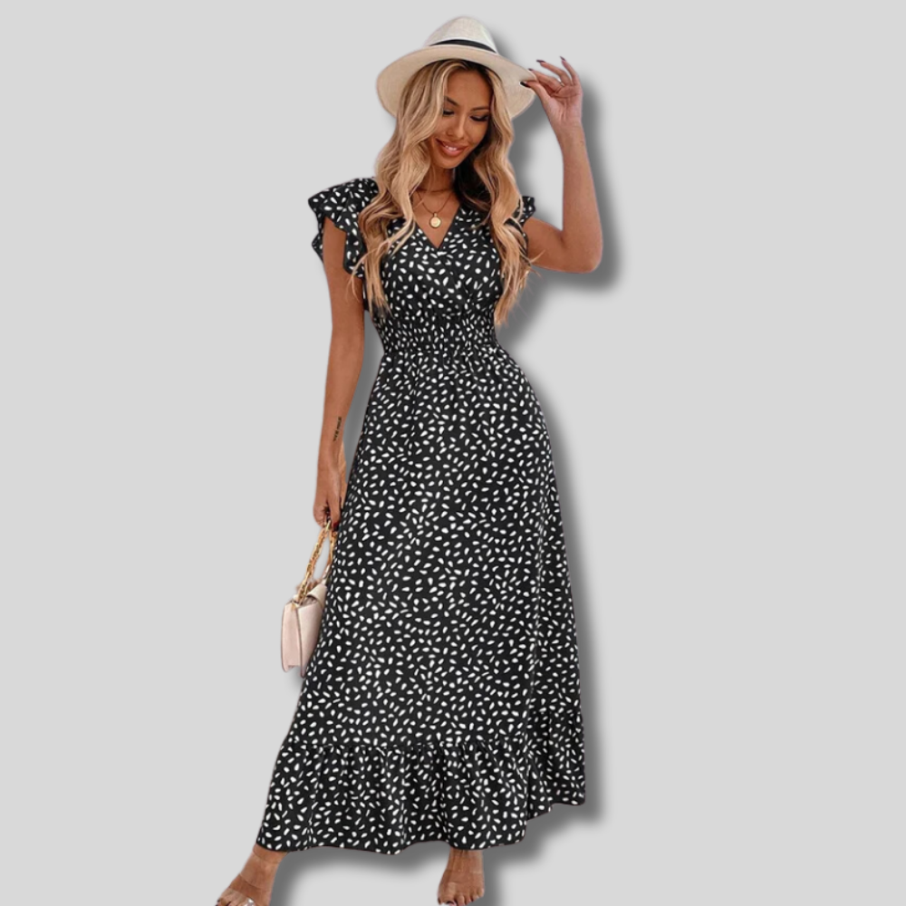 Chic Ruby Casual Maxi Dress for Women