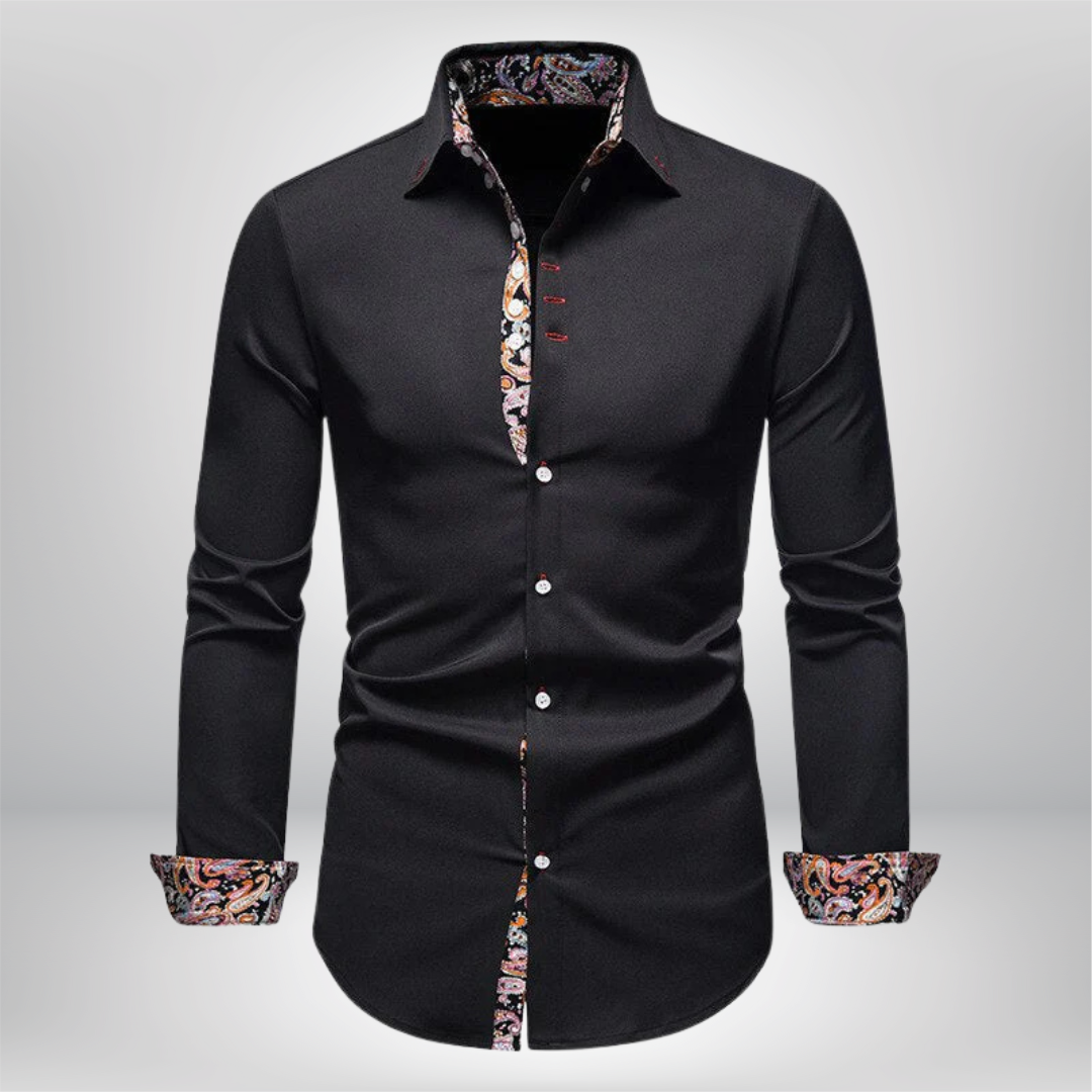 Elevate Your Style with the Benjamin Long Sleeve Chic Shirt