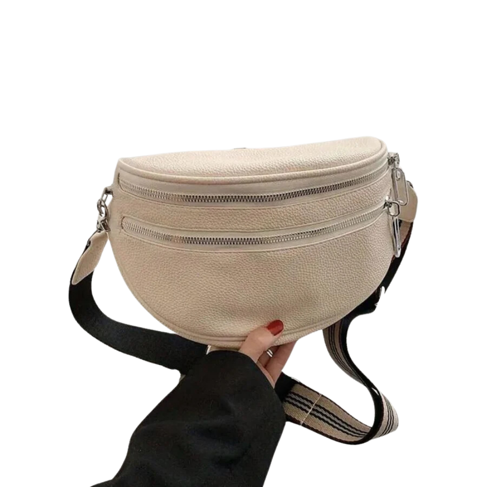 Chic Double-Zip Crossbody Bag for Effortless Style