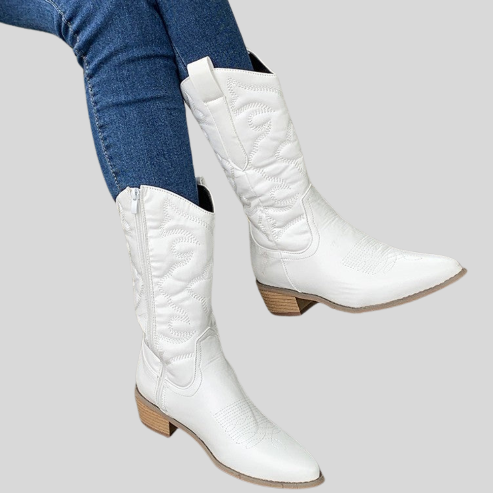 Cait - Stunning Metallic Cowboy Boots for Fashion-Forward Women
