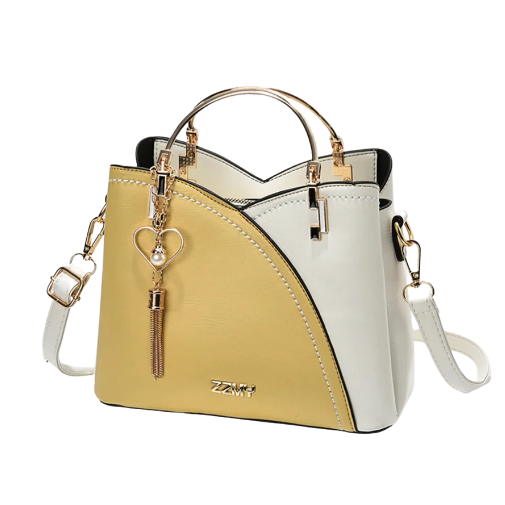 Chic Mini Handbag Featuring Heart-Shaped Zipper