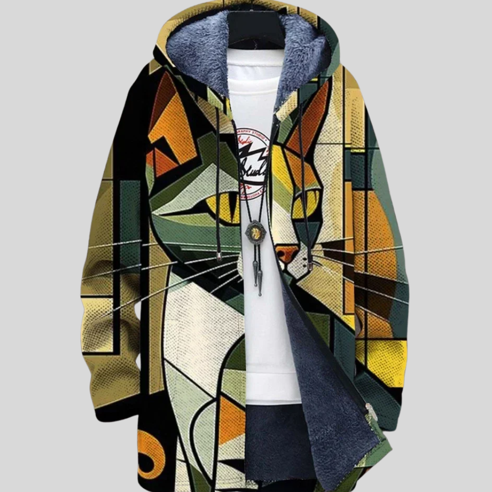 Elevate Your Style with Nyah's Artistic Print Women's Jacket