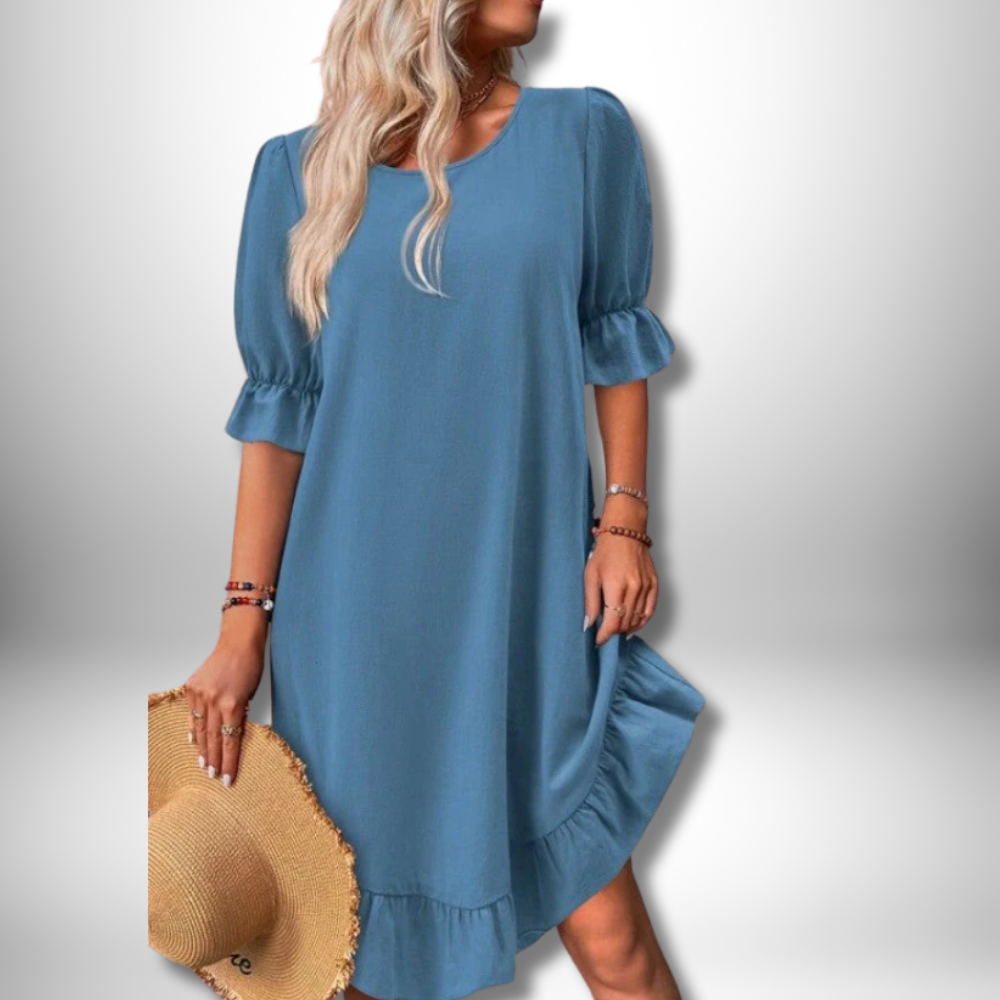 Freya - Chic Ruffled Dress for Effortless Elegance