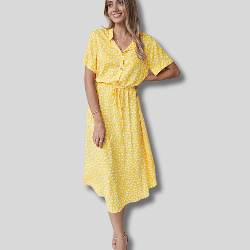 Emily - Effortlessly Chic Bohemian Midi Dress for Summer