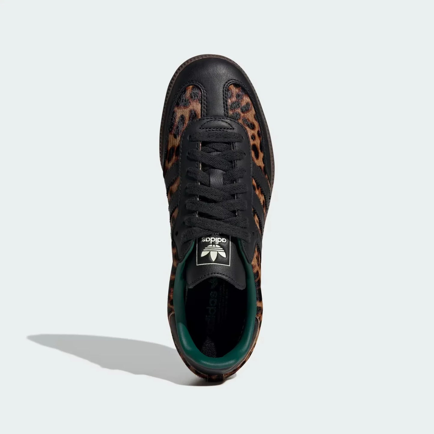 Samba OG Black and Green Leopard Print Sneakers