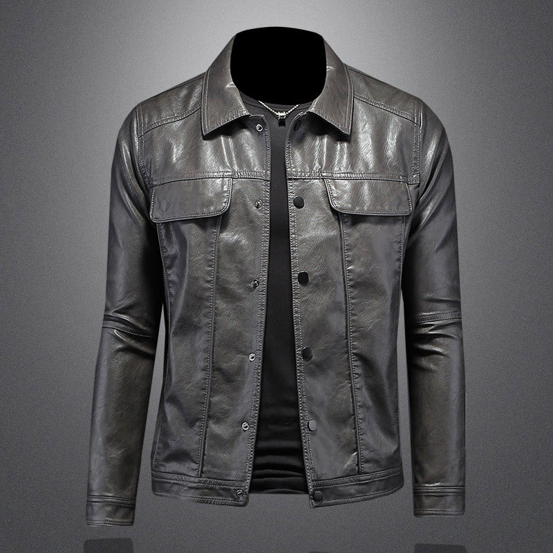Giles - Stylish Leather Biker Jacket for the Bold and Adventurous