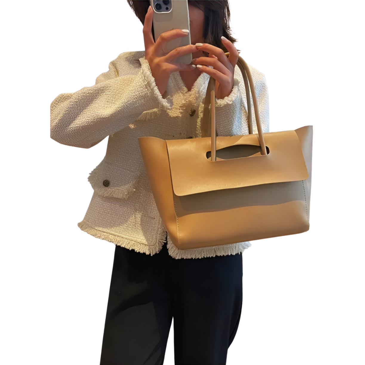 Amara - Chic Tote - Trendy and Roomy Women's Handbag