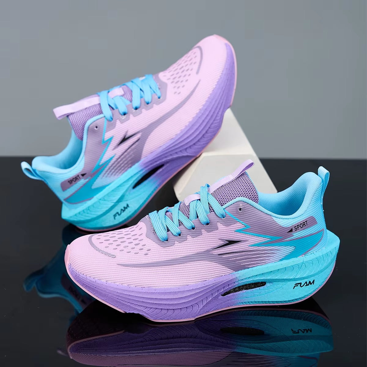 AEROVISTA™ MaxFlow Marathon Runner | High-Stack Lightweight Breathable Running Shoes