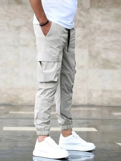 Bradley - Durable Cargo Pants Featuring Abundant Pocket Space and Adjustable Drawstring