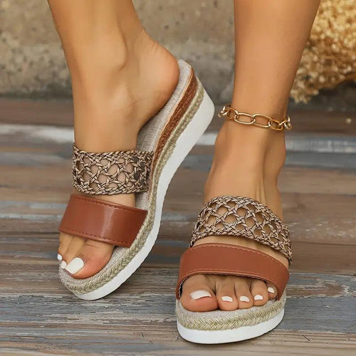 Serena | Chic Platform Wedge Sandals for Effortless Style