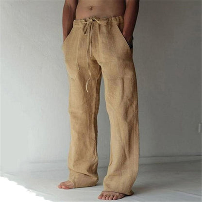 Adrian - Stylish Linen Leisure Trousers for Men in Solid Colors