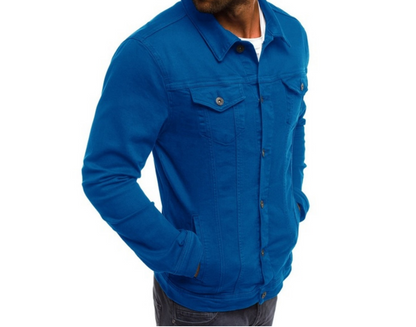 Vibrant Coloured Denim Jacket for Men by Gerald