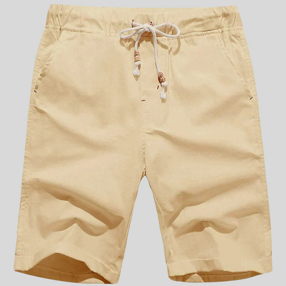Alistair - Stylish Linen Beach Shorts for Men with Adjustable Drawstring