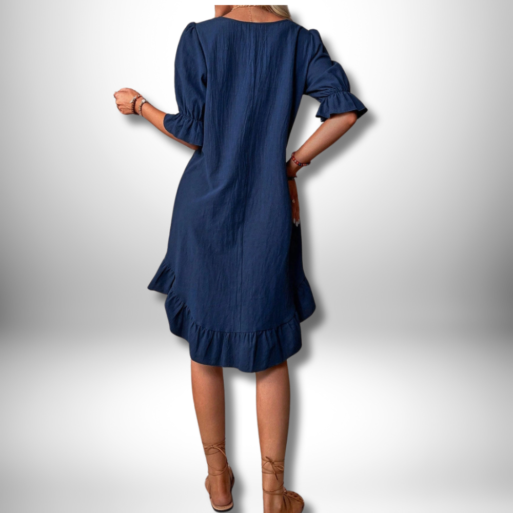 Freya - Chic Ruffled Dress for Effortless Elegance