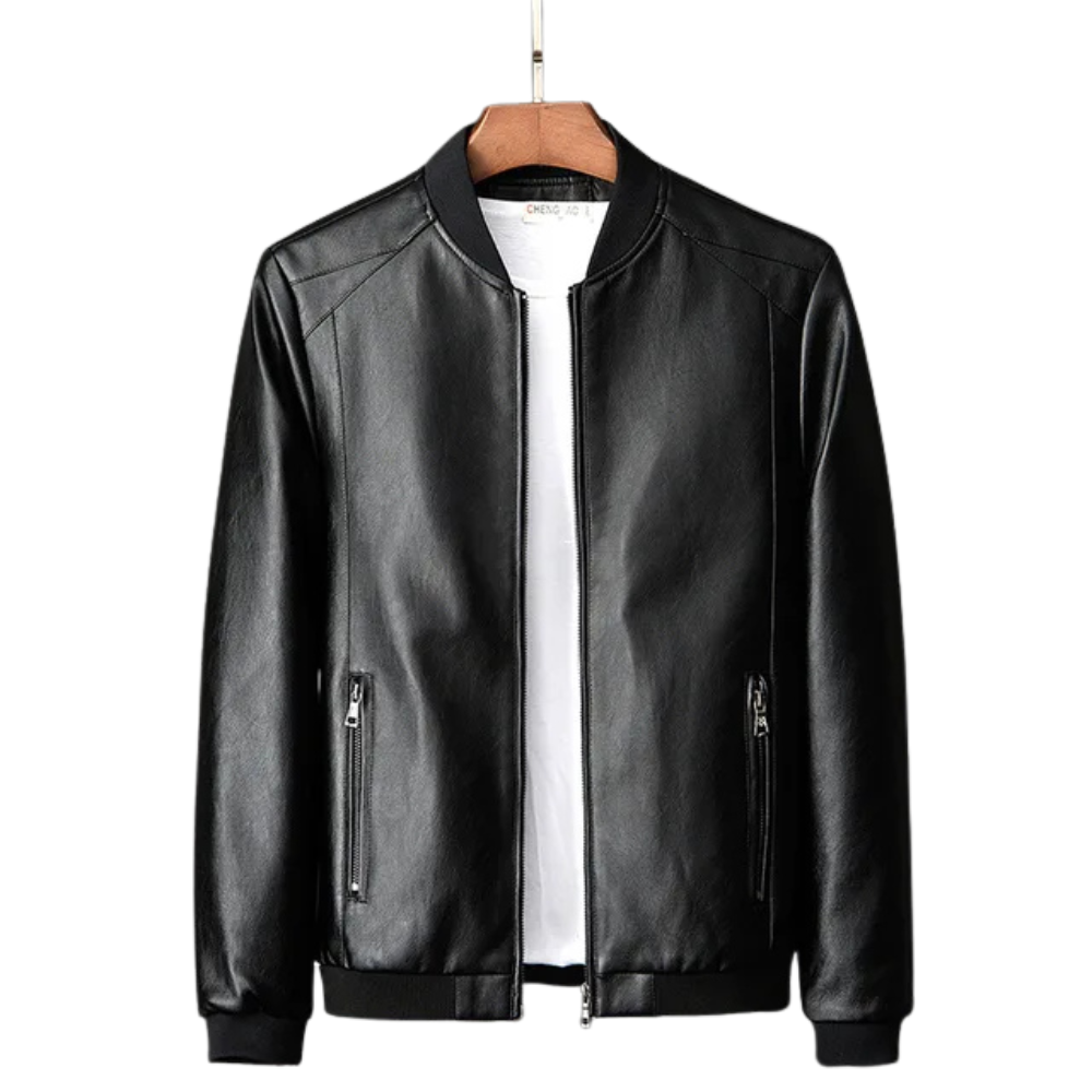 Stylish Griffin Men's Genuine Leather Jacket