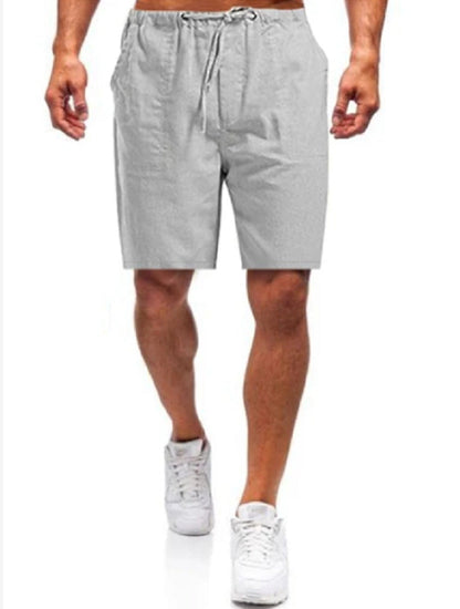 Beau - Stylish Large Size Linen Shorts for Men