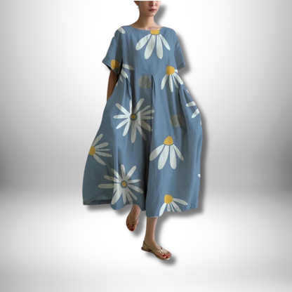 Chic Violet Floral Dress for Ultimate Comfort