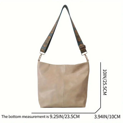 Sleek Vintage-Inspired Leather Tote Bag for Effortless Style