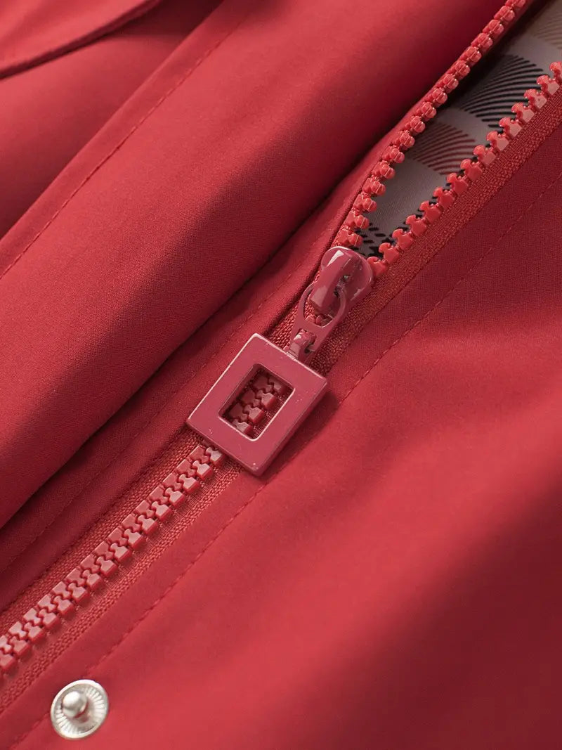 Kiah - Stylish Women's Long Sleeve Rain Coat for Elegance in Any Weather