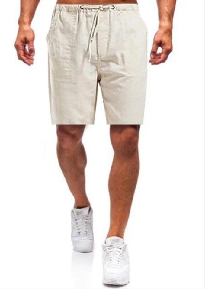 Beau - Stylish Large Size Linen Shorts for Men