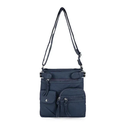 Stylish Leather Shoulder Bag with Ample Compartments