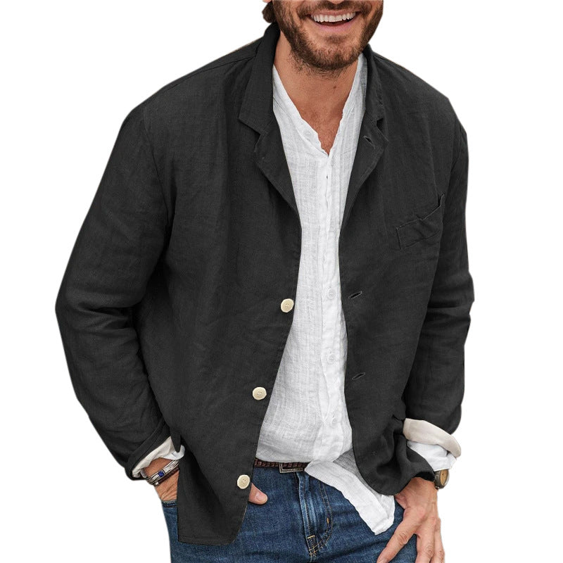 Grant - Relaxed Fit Cotton and Linen Jacket