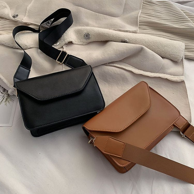 Chic Leather Shoulder Bag with Versatile Adjustable Strap