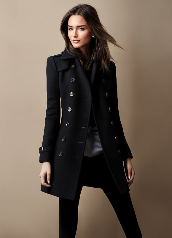 Briella | Chic Double-Breasted Trench Coat for Effortless Style
