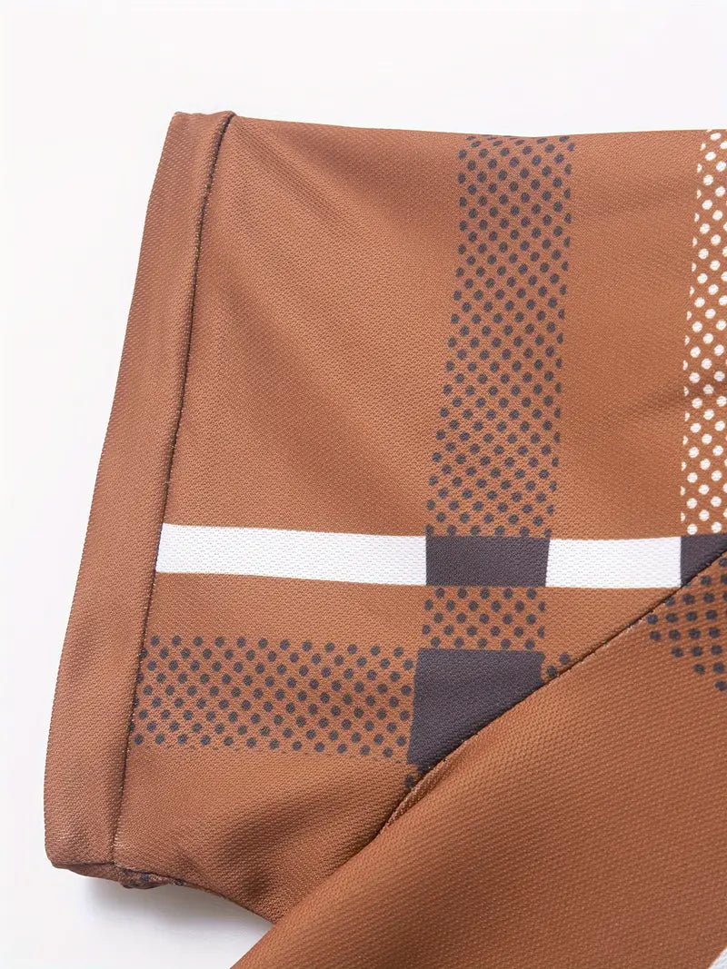 Emilio - Trendy Checkered Polo Shirt for Men