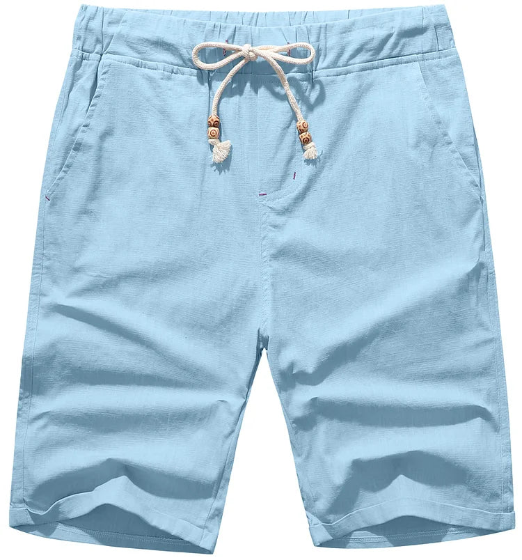Alistair - Stylish Linen Beach Shorts for Men with Adjustable Drawstring