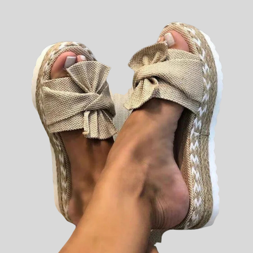 Chic Bow-Embellished Sandals for Women