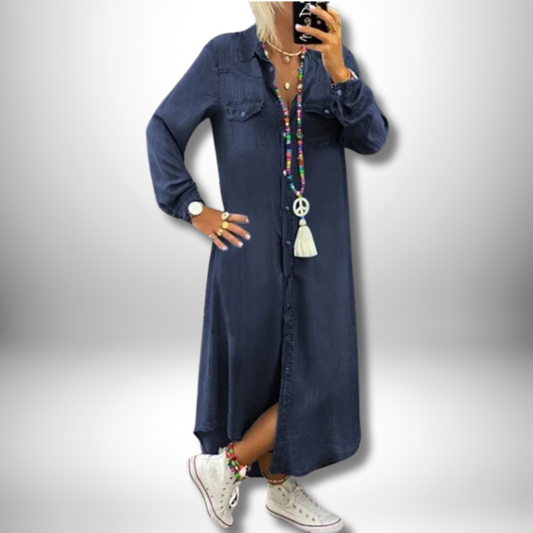 Billie - Chic Denim Dress with Timeless Elegance