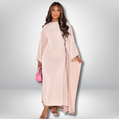 Lieke - Chic Batwing Sleeve Dress for Effortless Style