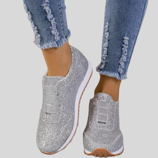 Mabel - Sparkling Slip-On Sneakers with Trendy Contrast Sole