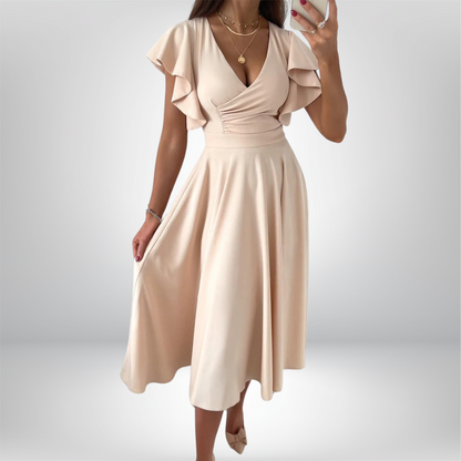 Sophie - Chic and Comfy Ladies V-Neck Casual Dress