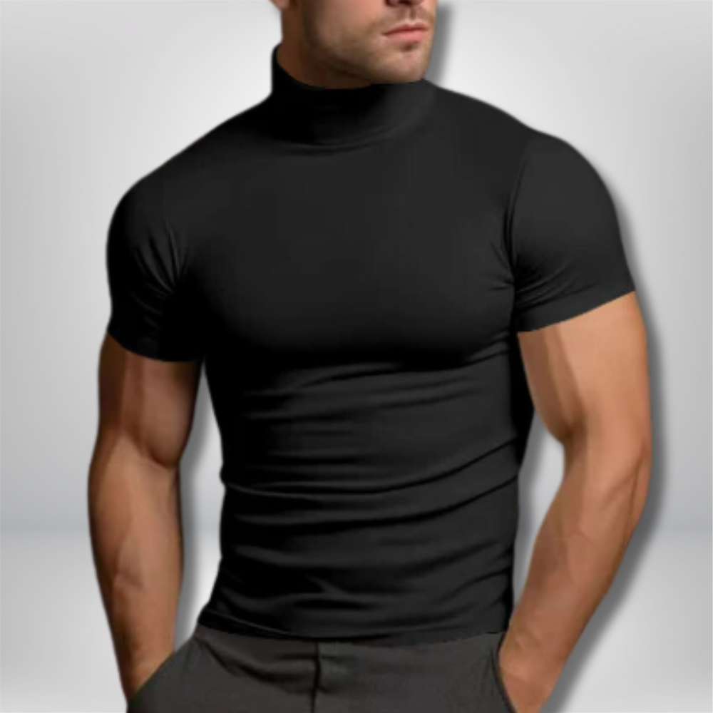 Tyler - Sleek Muscle Fit Turtleneck Tee