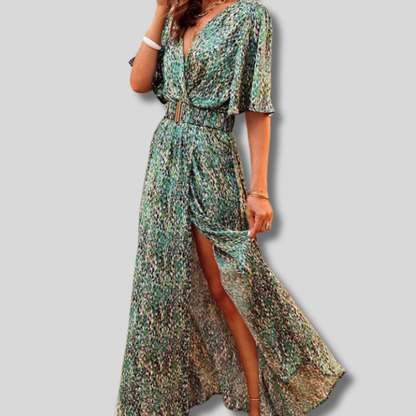 Yasmin - Stunningly Elegant Maxi Wrap Dress for Every Occasion