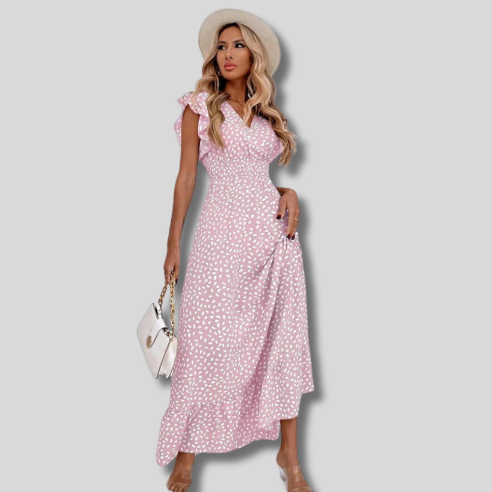 Chic Ruby Casual Maxi Dress for Women