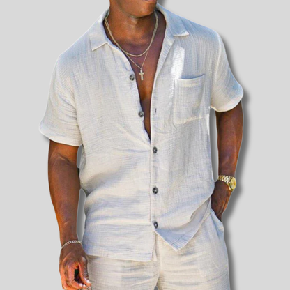 Stylish Men's Linen Duo Set