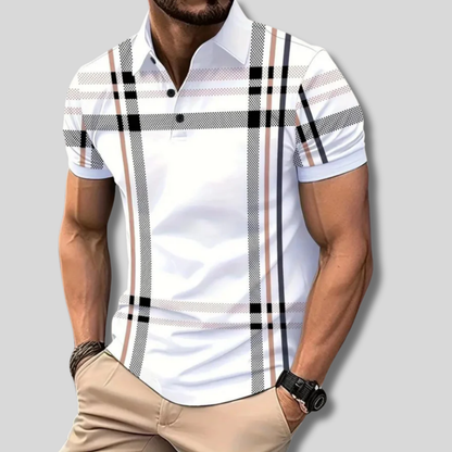 Emilio - Trendy Checkered Polo Shirt for Men